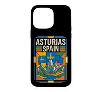 Asturias Spain Flag Retro Mountain Travel Graphic Case for iPhone 14 Pro Max