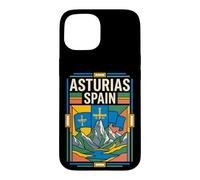 Asturias Spain Flag Retro Mountain Travel Graphic Case for iPhone 15