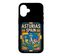 Asturias Spain Flag Retro Mountain Travel Graphic Case for iPhone 16