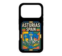 Asturias Spain Flag Retro Mountain Travel Graphic Case for iPhone 17 Pro