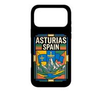 Asturias Spain Flag Retro Mountain Travel Graphic Case for iPhone 17 Pro Max