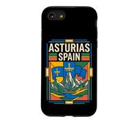 Asturias Spain Flag Retro Mountain Travel Graphic Case for iPhone SE (2020) / 7/8