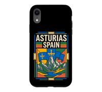 Asturias Spain Flag Retro Mountain Travel Graphic Case for iPhone XR