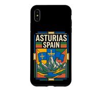 Asturias Spain Flag Retro Mountain Travel Graphic Case for iPhone XS Max