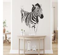 astylishome Animal Wall Stickers Zebra Decals Animal Sticker DIY Peel and Stick Removable Murals Decal for Nursery Children Room Bedroom Playroom Home Decor 1512