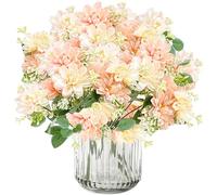 astylishome Artificial Flowers, 3 Count, Small, Silk Realistic Faux Lotus, Pink, 3 Pack, Wedding Party Decoration