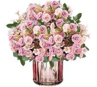 astylishome Artificial Flowers Decorative Artificial Silk Flowers Faux Fake Daisy Wildflowers Greenery Shrubs Bushes Flowers Plants Bouquets for Indoor Outdoor Home Decorations 3115