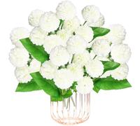 astylishome Artificial Flowers Hydrangea 36 PCS Realistic Long Stem 38 cm Fake Bouquets for Wedding Home Hotel Party Garden Decoration Floral Arrangement White 0501