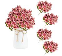 astylishome Artificial Flowers Outdoor Geraniums Artificial Daisy Flowers UV Resistant Fake Faux Silk Flowers for Decoration Artificial Wildflowers for Indoor Home Garden Farmhouse Decoration 3406