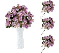 astylishome Artificial Flowers UV Resistant Daisy Silk Artificial Fake Flowers Plastic Flowers for Indoor Vase or Outside Hanging Planter Home Garden Decorating 3113