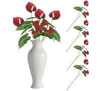 astylishome Artificial Plants Indoor Fake Flowers - 4 Bunches Faux Leaves Floral for Arrangement Home Party 4503
