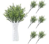 astylishome Artificial Plants Pine Needles Branches Sprigs Green Faux Pine Leaves Picks Christmas Small Plastic Greenery for DIY Garland Wreath Tree Home Garden Decoration 2703