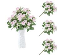 astylishome Autumn Artificial Flowers Roses 30 Real Touch Fake Rose Flower Wedding Decorations Bridal Bouquet Valentines Day Baby Shower Purple Table Centerpieces 1612
