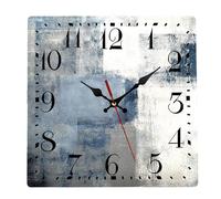 astylishome Clocks Blue Abstract Art Painting Silent Non Ticking Quality Battery Operated Wall Clock 12 Inch Easy to Read Decorative for Home Office School 0404