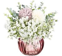 astylishome Decorative Artificial Flowers 12 Pcs Fake Flower Plastic Realistic Floral Arrangements Cake Decorating Wedding Decoration for Table Centerpieces White 1808