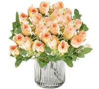 astylishome Fake Flowers Craft Stems Real Touch Roses Artificial Flower Silk Roses Petals Feel and Look like Fresh Roses Bouquet of Flowers Floral Arrangements 4305