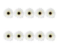 astylishome Faux Daisies Flowers White Indoors - 10PCS Artificial Floral Heads Bulk Craft for DIY Wedding Party 5820