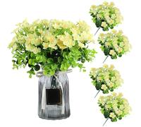 astylishome Faux Flowers for Craft Artificial Flowers Fake Silk Daisy Flowers for Indoor and Outdoor Decorative Artificial Flowers Shrubs Plants Plastic UV Resistant Flowers for Garden 3408