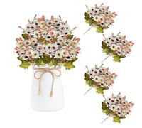 astylishome Faux Flowers Outdoor White Artificial Flowers for Outdoors White Daisy Flower Bulk Fake But Real Touch for Home Table Porch Window Kitchen in Vase Basket or Flowerpot 3311