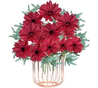 astylishome Faux Flowers That Look Real Red - Artificial Flower for Outdoor or Indoor Use Fake Plants Decorations 5224