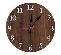 astylishome Kitchen Clocks 10 Inch Round Silent Non Ticking Retro Large Number Wall Mounted Decorative Clock Battery Operated for Living Room Bedroom Kitchen 0910