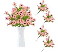 astylishome Outdoor uv Silk Faux Flowers Artificial Daisies Flowers Fake Silk Flowers Realistic Faux Daisy Flower for Outdoor and Indoor Decorative Artificial Flowers for Wedding Home Garden 1715
