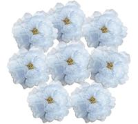 astylishome Outdoor UV Silk Faux Flowers - Artificial Plant 8Pcs Real Touch for DIY Bouquets Wedding Home Decor 5807