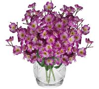 astylishome Purple Artificial Flowers Decorative Real Looking - Plum Blossoms Flower Craft Accessories Realistic Appearance Blossom for Home Restaurant Office Decor 0307