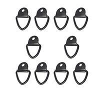 Asudaro 8/10 x Heavy Duty V-Ring Tie Down Hooks, Carbon Steel Anchor Ring, Bearing 1000 kg-1500 kg, for Trailers, Trucks, Vans, Boats