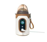 Asudaro Bottle Warmer 5 V, Baby Bottle Warmer, Adjustable to 26 Speed, 24 Hours Thermostatic - Small / Large Bear Bottle Bag, for Home and Travel Use