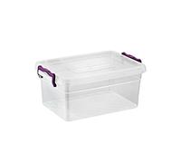 Asude Plastic Storage Box Boxes Lid Handles Food Container Home Kitchen Office Box UK, 15L