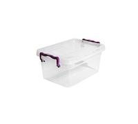 Asude Plastic Storage Box Boxes Lid Handles Food Container Home Kitchen Office Box UK, 3L