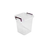 Asude Plastic Storage Box Boxes Lid Handles Food Container Home Kitchen Office Box UK, 5L Deep