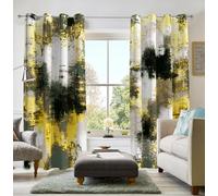 Asuexpect Abstract Curtains 2 Panels Abstract Rust Curtain Room Darkening Grommet Window Treatments Modern Decorative for Bedroom Living Room, 52x84 Inches, C5