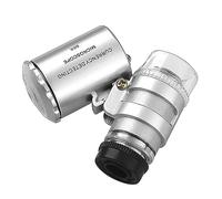 Asuinxurr 1 Piece Portable Mini Pocket 60X Microscope Handheld Magnifying Glass Loupe Jeweler Magnifier
