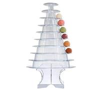 Asuinxurr 10 Tiers Macaron Tower Macaroon Display Stand Baby Shower Birthday Cake Decorating Supplies Wedding Decoration Transparent