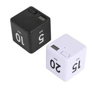 Asuinxurr 2PCS Cube Sensor Flip Kitchen Management and Countdown 1-3-5-10,15-20-30-60Minutes