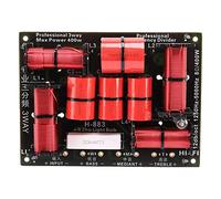 Asuinxurr 400W 3 Way Crossover Divider Hifi Tweeter Woofer Speaker Crossover 1250H/5000HZ with High-Pitched Protection