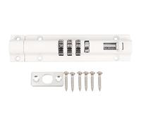 Asuinxurr Horizontal Horizontal Door Sliding Combination Code Can Be Reset for Gate Garage Cabinet White