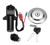 Asuinxurr Motorcycle Electric Ignition Switch Lock Set Fuel Gas Cap Seat Lock Key for Ybr125 Ybr 125 2007-2014