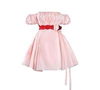 Asuka Langley Soryu Cosplay Costume Ayanami Rei Cosplay Outfits, Whisper of Flower Cosplays Outfit Pink Dress Women Sommer Dress Anime Costume Halloween Christmas Carnival Role Play Clothes