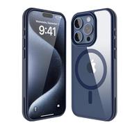 Asukin for iPhone 15 Pro Max Case, Strong Magnet-Compatible with MagSafe, Shockproof Military-Grade Protection, Slim Mag Safe Thin Phone Cover Promax 6.7 in for Apple 15pro Max (Clear Blue)