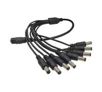 Asukohu 1 To 2/3/4/5/6/8 Way Power Splitter Cable Female Male Extend Cord For Multiple Security Cameras Adapter Connector Cord