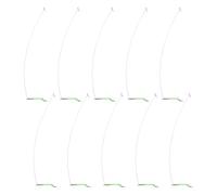 Asukohu 10Pcs Glow Tube Fishing Balance Connector 15/20/30/40cm Sleeves Single Balance Hook Divider Fast Change Hook Connector