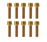 Asukohu 10pcs High Precision Steel Bicycle Handle Screw Wheel Bike Stem Screws M5 x 20 mm Bike Handle Fixed Screws with Evening Washers