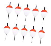 Asukohu 10pcs Red and White Bobber Sea Fishing Float Bobber Sea Swimming Bujes Fishing Bit Point Accessories During Stony Striking Float