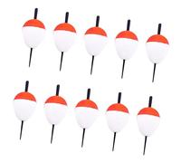 Asukohu 10Pcs Red And White Foam Sea Fishing Bobber Sea Floating Buoys Fishing Stick Hard Foam Buoys Fish Tackle Enduring Hard