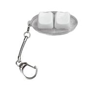 Asukohu 2-button mechanical keyboard switches tester, 2 clicky keychain, for voltage fighting and office decoration, oval key cap, toy