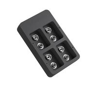 Asukohu 2Bay Batteries USB Charging Hubs Station For Rechargeable 9V Batteries Charging Adapters With LED Light