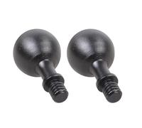 Asukohu 2PCS Aluminum Mounting Adapters 17mm Ball Head & 1/4inch Female Thread Camera Accessory For Live Streaming Equipment Motorcycle Navigation Phone Clamp